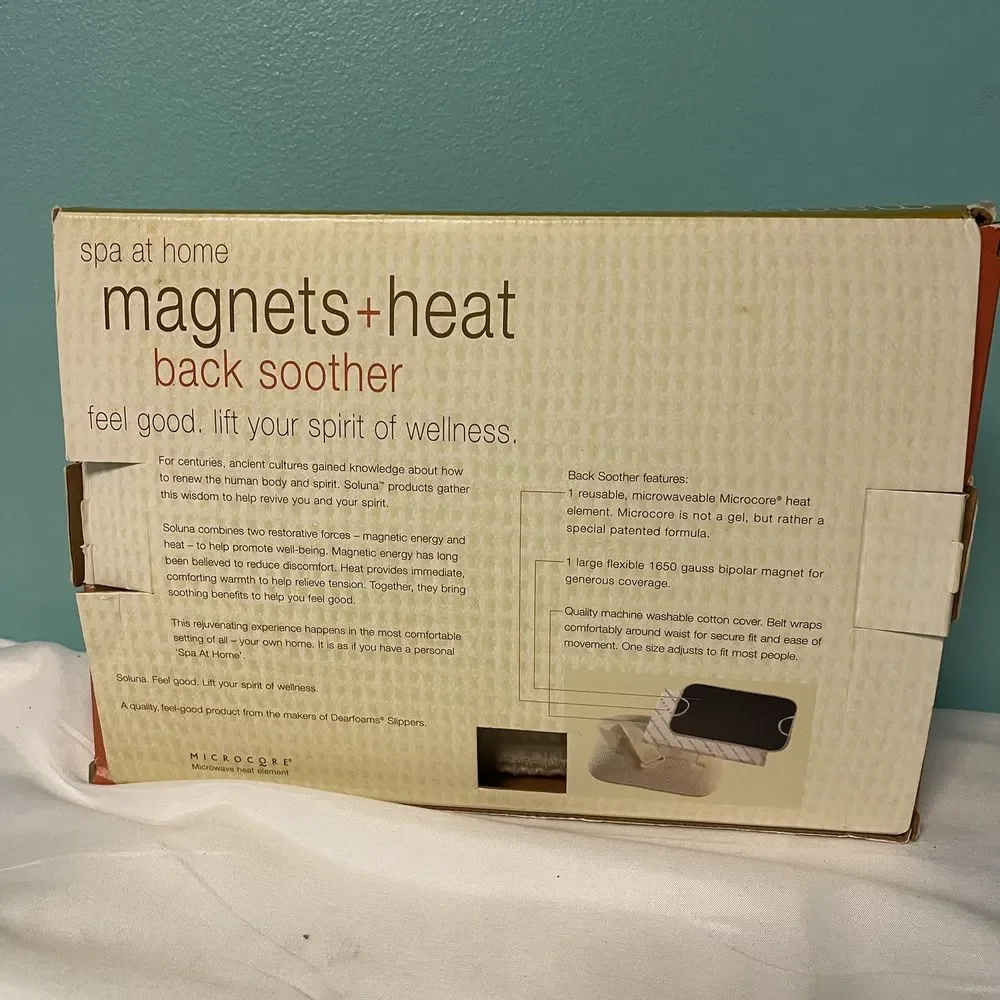 Soluna‎ spa at home magnets heat back soother B-Z